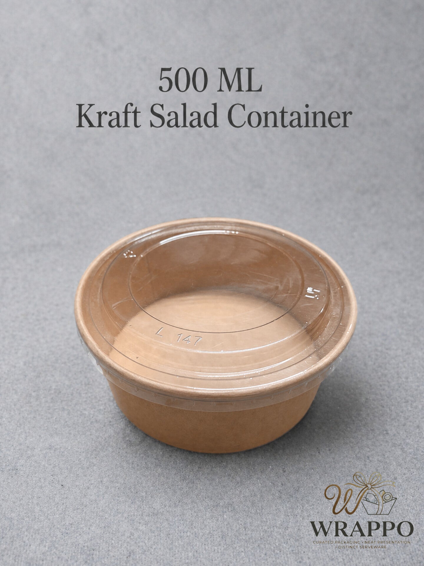 500 ML Round Kraft Salad Container