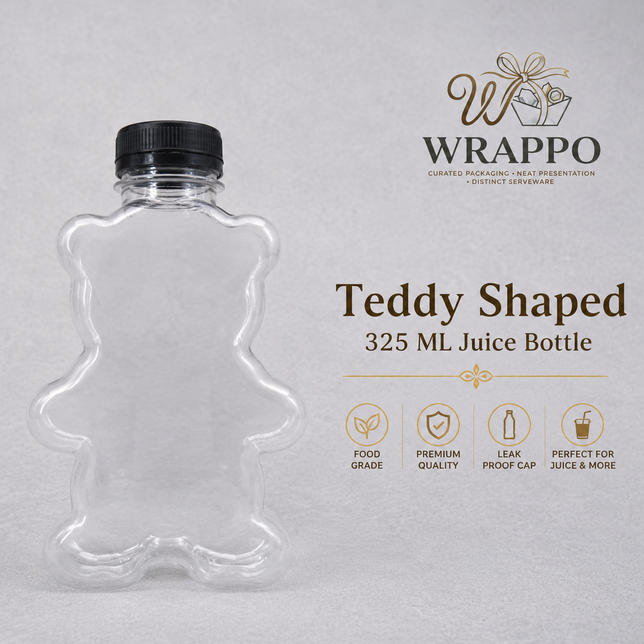 325 ML Teddy Bear Juice Bottle
