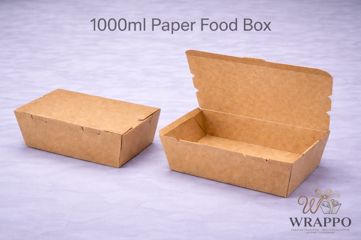 1000 ML Kraft Paper Food Box