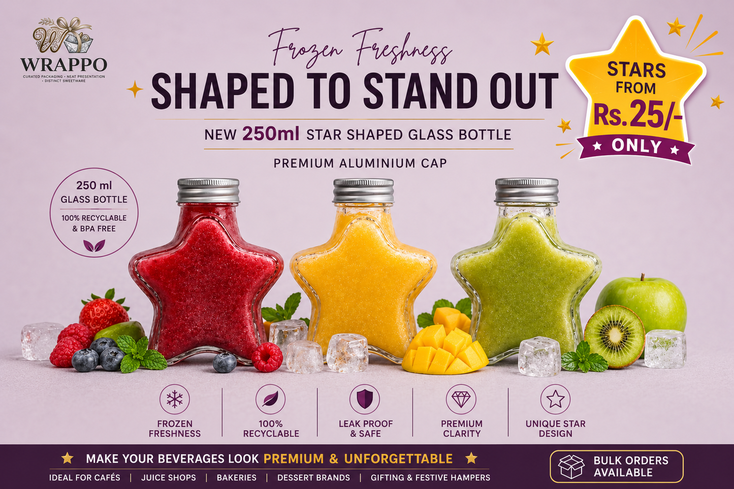 Star Shaped Juice Bottle