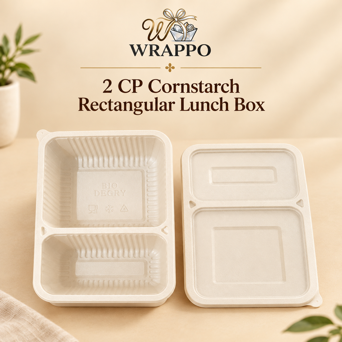 2 Cp Constarch Rectangular Lunch Box