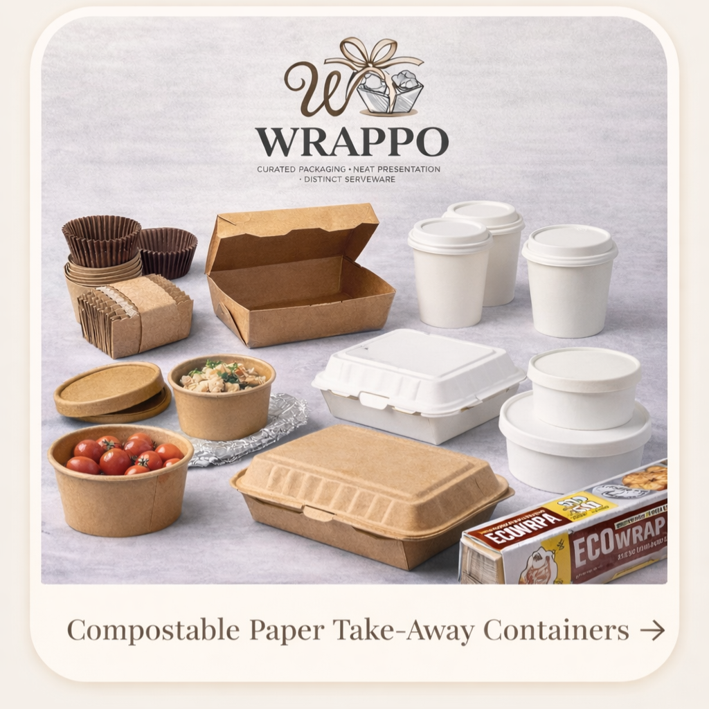 Compostable Paper Take-Away Containers