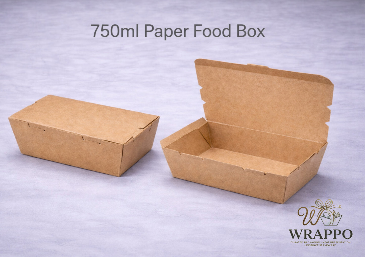 750 ML Kraft Paper Food Box