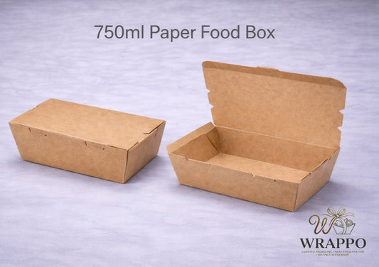 750 ML Kraft Paper Food Box