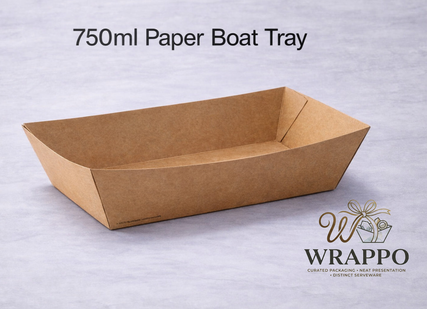750 ML Kraft Paper Boat Tray