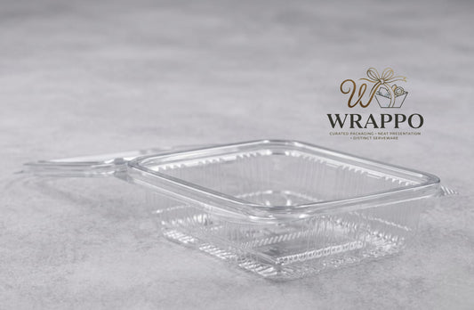 250 ML Clear Hinged Box