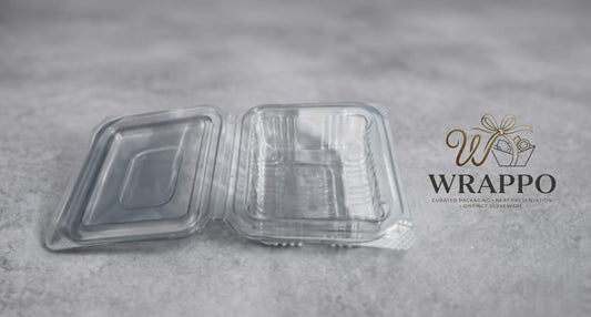 100 ML Clear Hinged Box