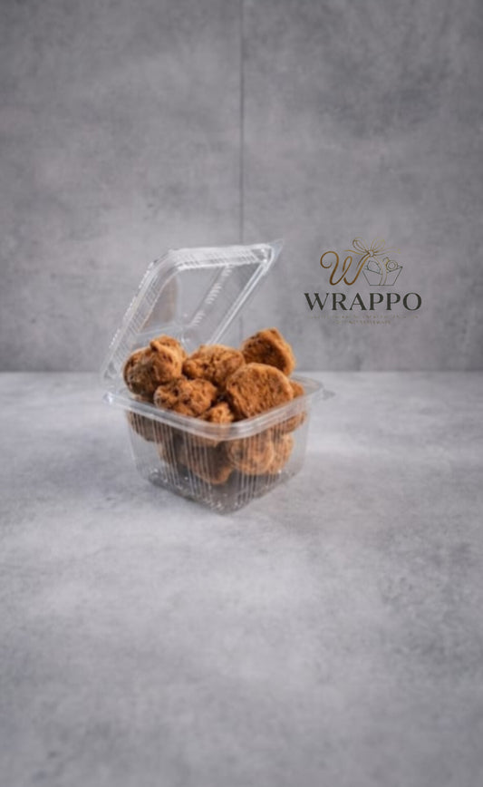 500 ML Clear Hinged Box