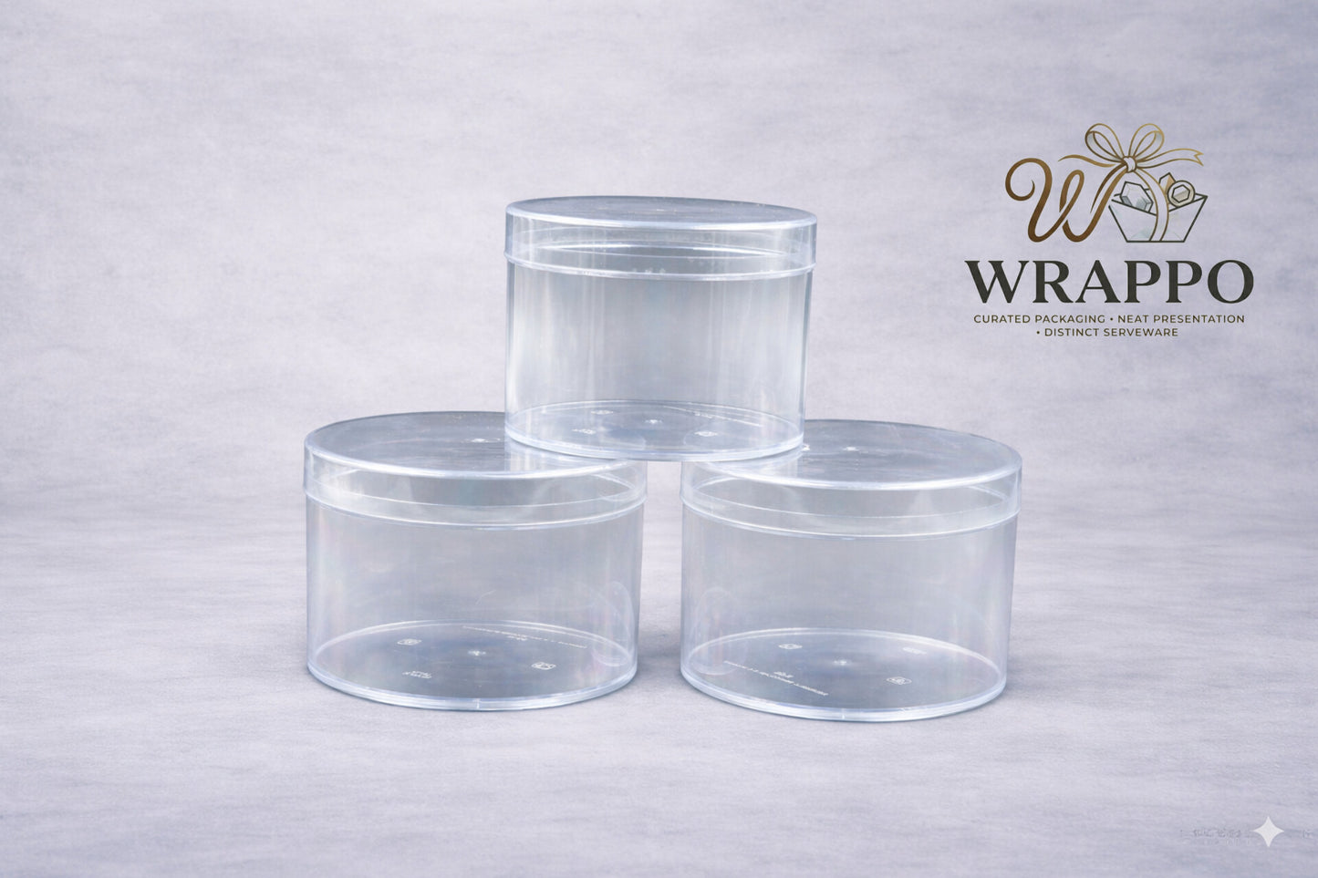 240 ML Round Transparent Dessert Container