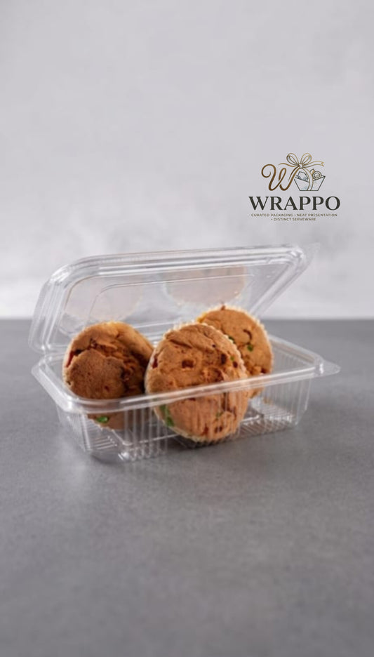 750 ML Clear Hinged Box