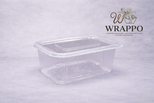1000 ML Clear Hinged Box