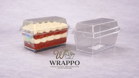 125 ML Rectangular Mousse Container With Lid