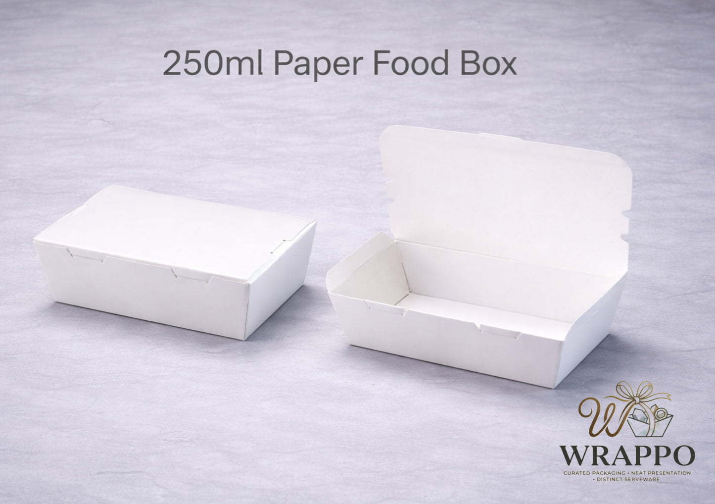250 ML White Paper Food Box