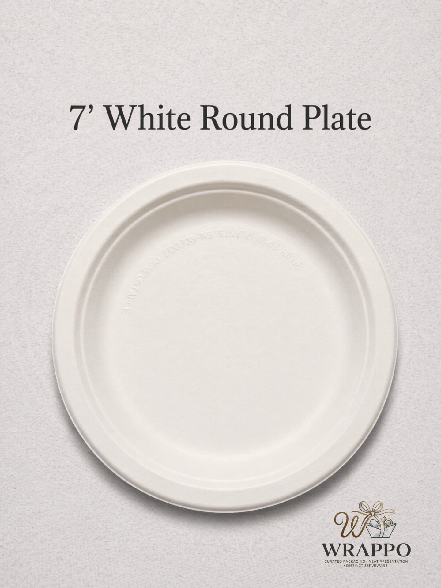 7 Inch White Round Plate