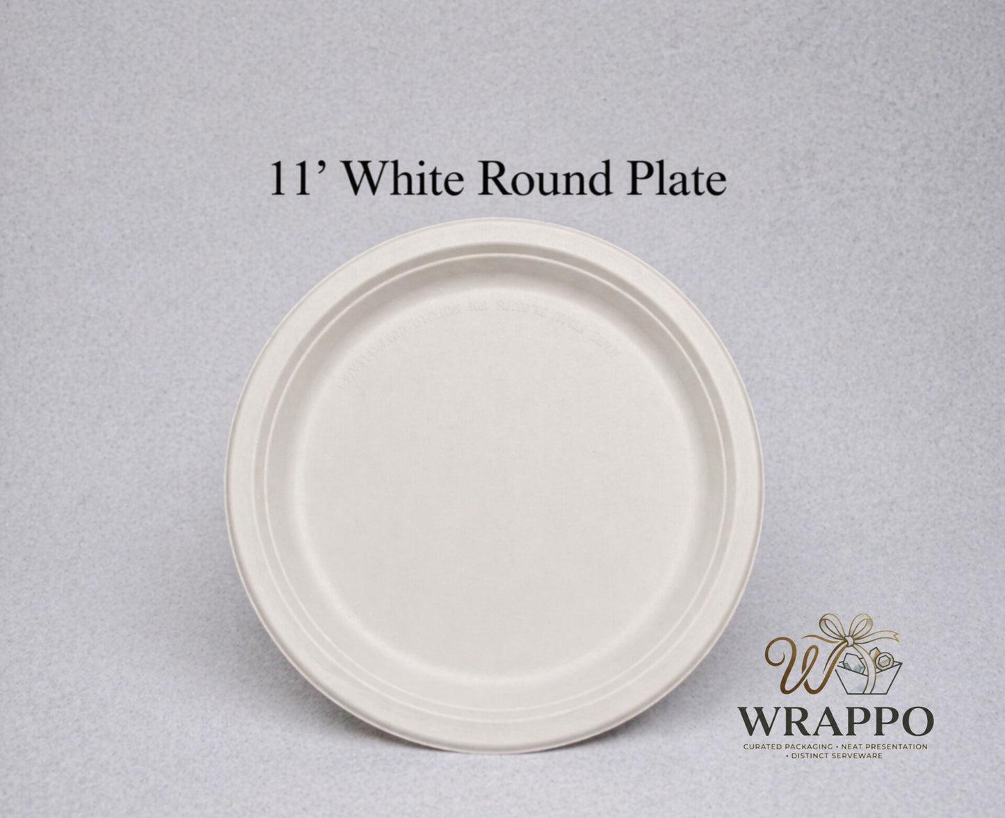11 Inch White Round Plate