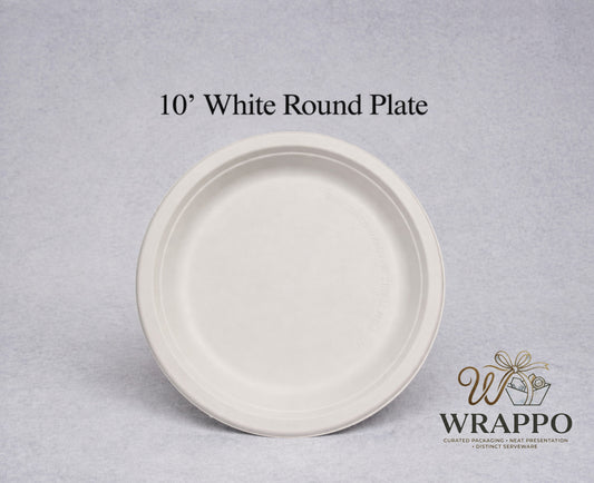 10 Inch White Round Plate