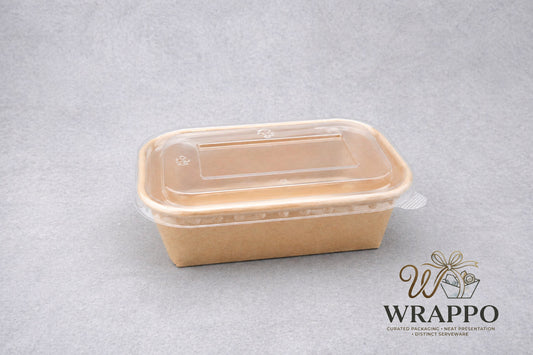 750 ML Rectangle Kraft Salad Container