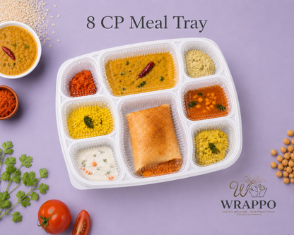 8CP Meal Tray With LID