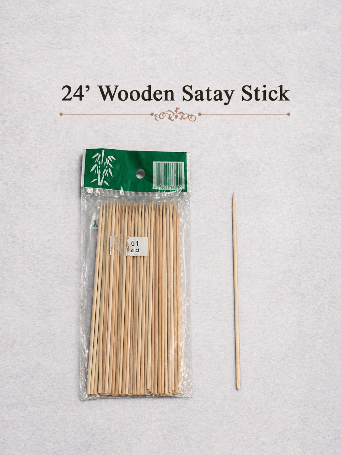 24" Wooden Satay Stick