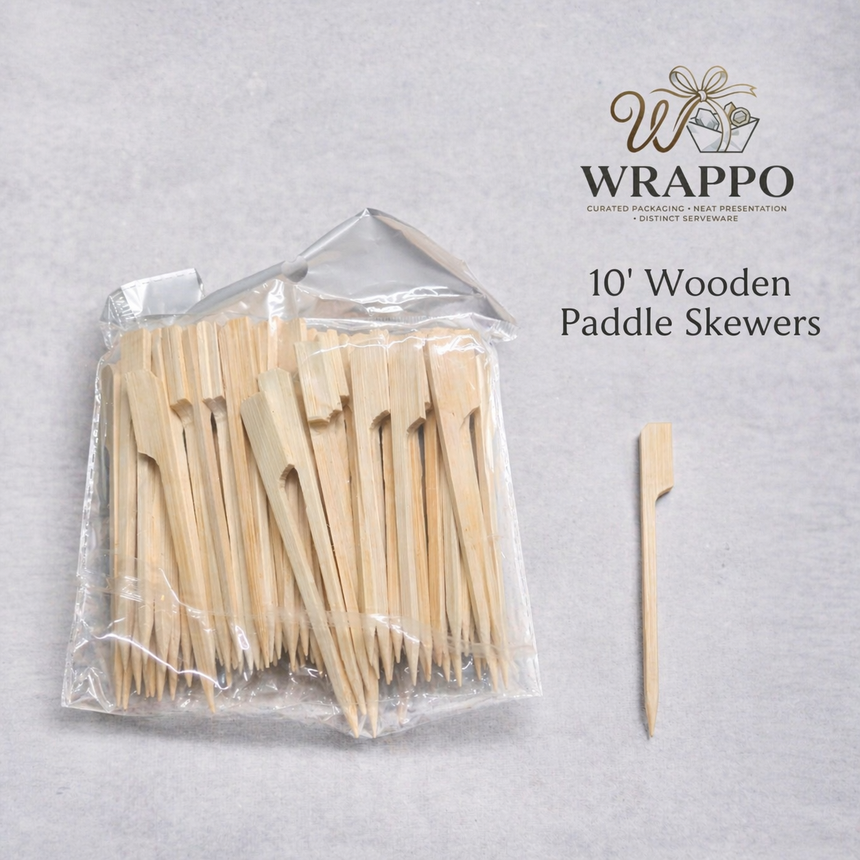 10" Wooden Paddle Skewers
