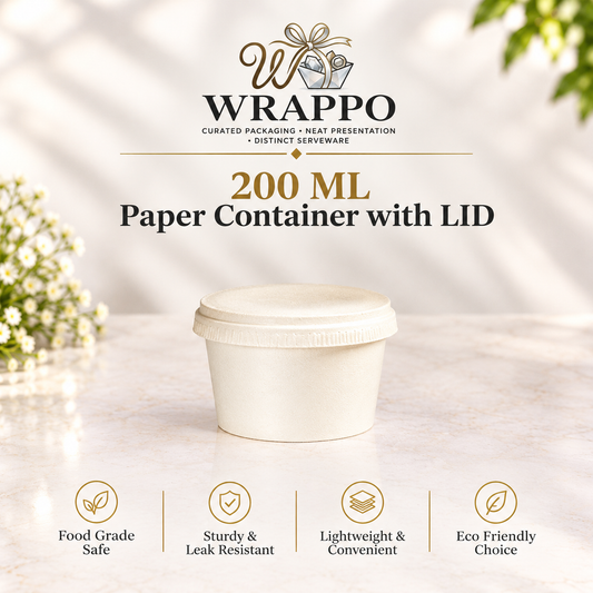200 ML Paper Container With Lid