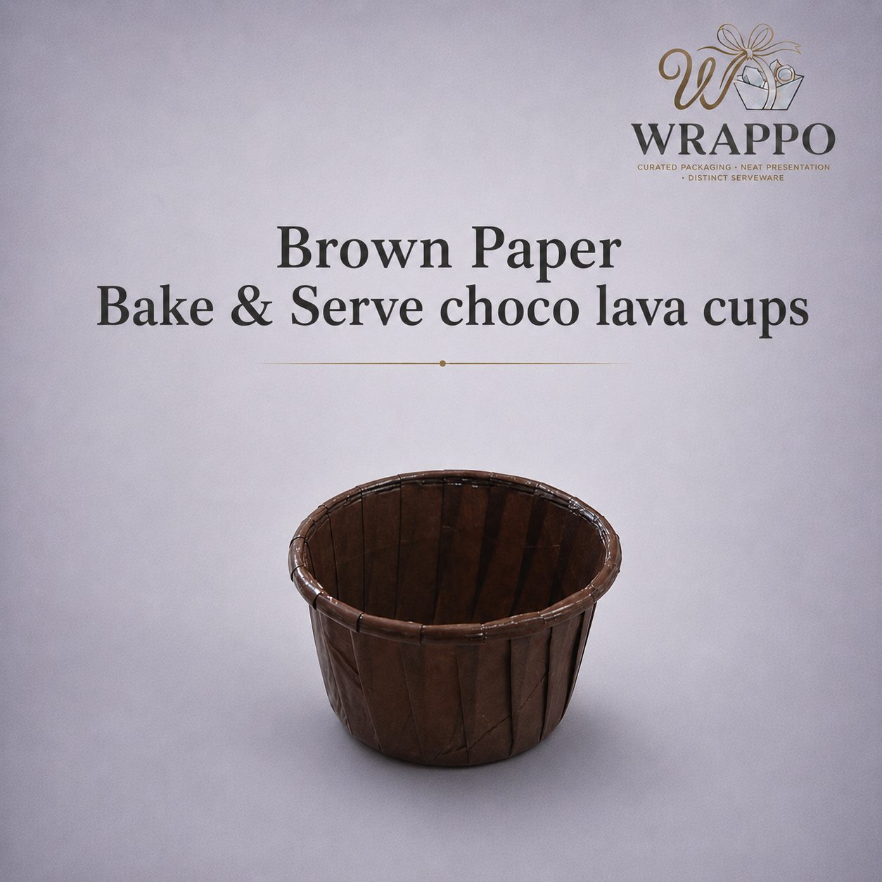 Brown Paper Bake & Serve Choco Lava Cups