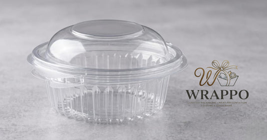 600 ML Round Clear Container With Lid
