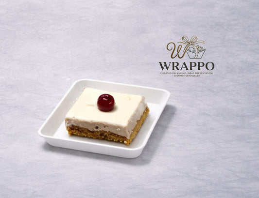 3*3 Square Dessert Tray - Black/White