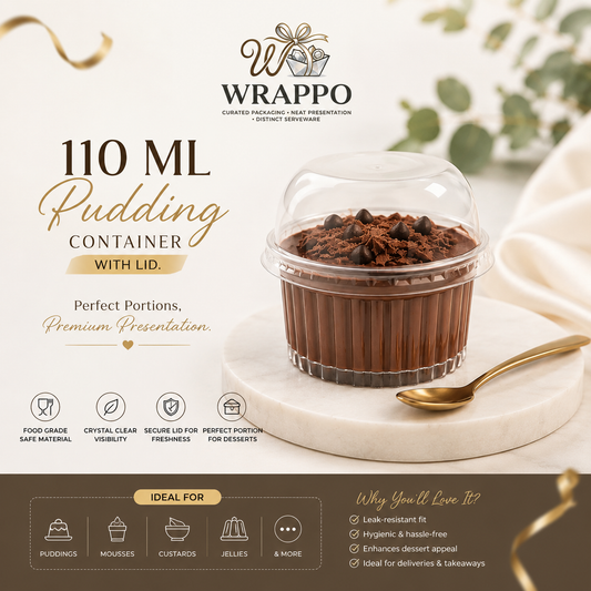 110 ML Layered Pudding Container with LID