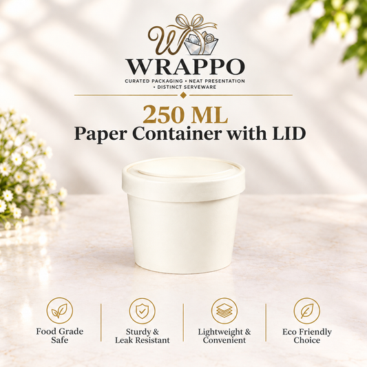 250 ML Paper Container With Lid