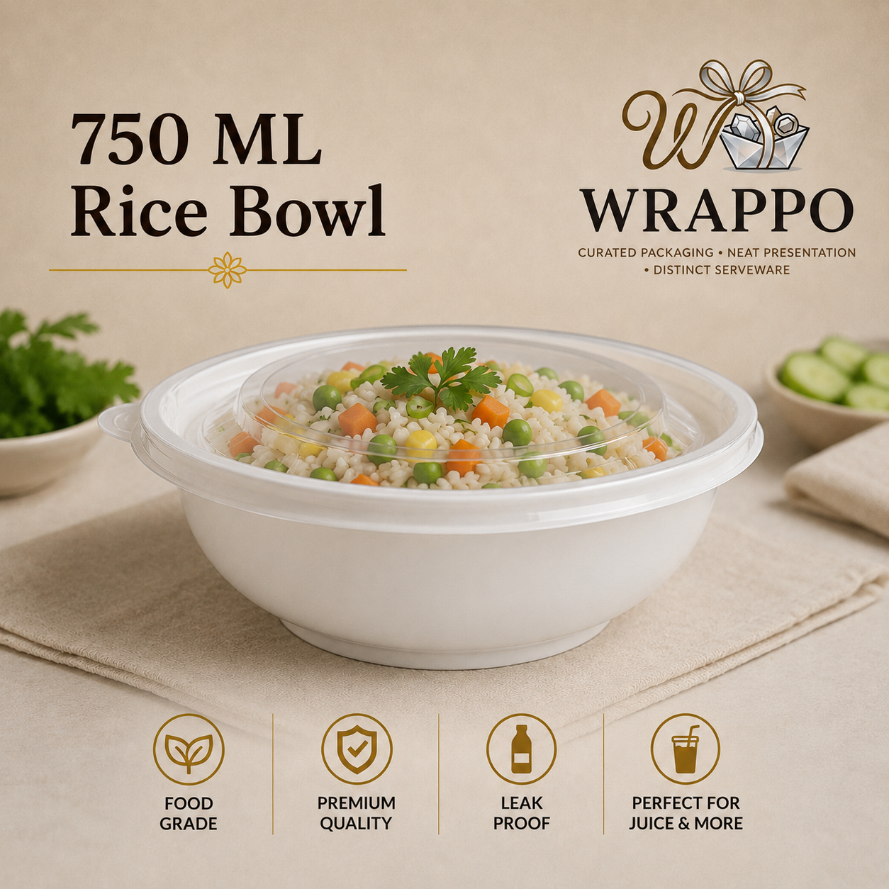 750 ML Rice Bowl