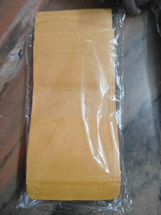 140*200 MM Brown Stand Up Pouch With Window