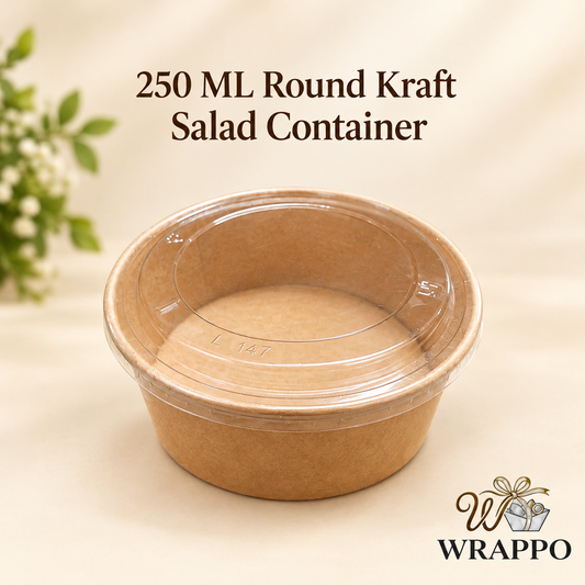 250 ML Round Kraft Salad Container